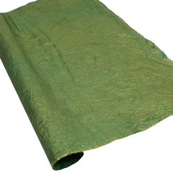 Thai Wrinkled Pearlescent - GREEN/GOLD