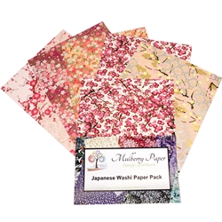 Japanese Chiyogami Paper Pack - PINKS