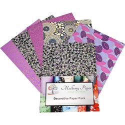 Japanese Chiyogami Paper Pack - PURPLES