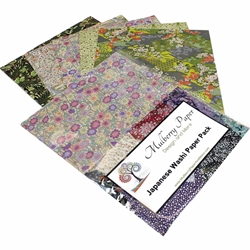 Japanese Chiyogami Paper Pack - GREEN/YELLOW