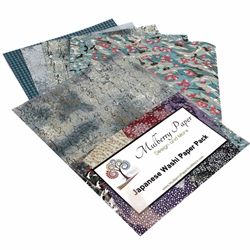 Japanese Chiyogami Paper Pack - BLUES