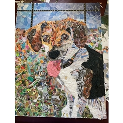 PUPPY PAPER COLLAGE