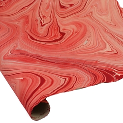 Jute Fiber Paper - RED MARBLE