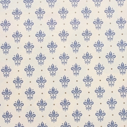 Italian Florentine Origami Paper - FLEUR-DE-LIS BLUE
