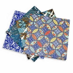 Assorted 6" Chiyogami Origami 16 Sheet Pack - BLUES