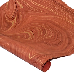 Jute Fiber Paper - BRICK RED MARBLE