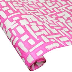 Nepalese Batik Lokta Paper - Blocks - MAGENTA