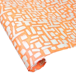 Nepalese Batik Lokta Paper - Blocks - ORANGE