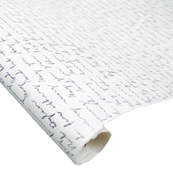 Silkscreened Nepalese Lokta Paper - SCRIPT