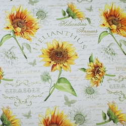 Italian Florentine Origami Paper - HELIANTHUS SUNFLOWERS