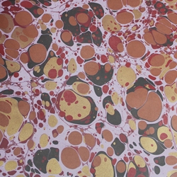 Hand Marbled Origami Paper - LAVA STONE