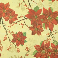 Italian Florentine Origami Paper - POINSETTIA