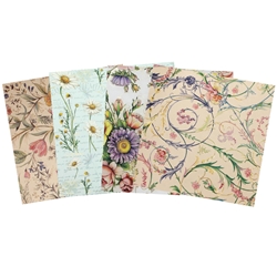 Assorted 6" Italian Florentine Origami 16 Sheet Pack - FLORALS
