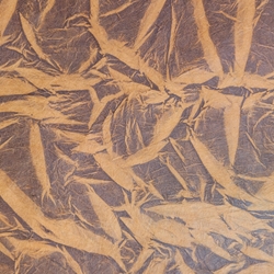Lokta Paper Origami Pack - Sun Washed Wrinkle - ORANGE