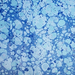 Hand Marbled Origami Paper - DEEP OCEAN STONE