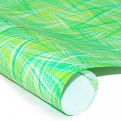 Hand Marbled Paper - STATIC - GREEN/BLUE
