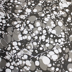 Hand Marbled Origami Paper - GRAYSCALE STONE