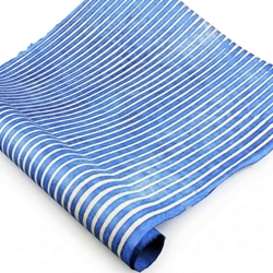Nepalese Batik Lokta Paper - Stripe - BLUE