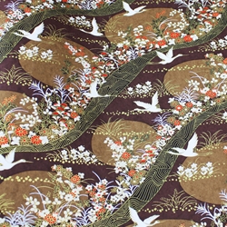 Chiyogami Yuzen Origami Paper - GHOST CRANE - 4 Sheet Pack - 6 x 6 Inch