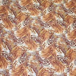 Chiyogami Yuzen Origami Paper - BROWN PLUMES - 4 Sheet Pack - 6 x 6 Inch