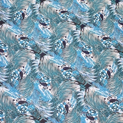 Japanese Chiyogami Yuzen Paper - BLUE PLUMES