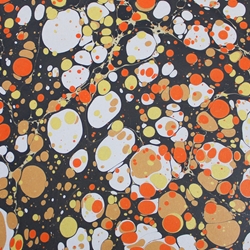 Hand Marbled Origami Paper - HARVEST STONE