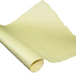 Metallic Indian Cotton Rag Paper - CRINKLE - LIGHT YELLOW