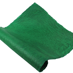 Indian Cotton Rag Paper - Crinkle - HUNTER GREEN