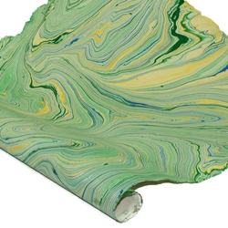 Jute Fiber Paper - GREEN AND BLUE MARBLE