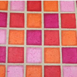 Lokta Paper Origami Pack - Batik Squares - PINK/ORANGE