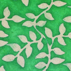 Lokta Paper Origami Pack - Batik Leaves - GREEN