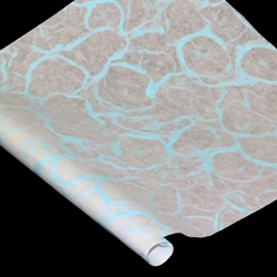 Ripple Kozo Paper - SKY BLUE ON WHITE