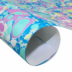Hand Marbled Paper - PASTEL STONE