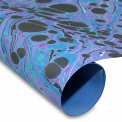 Hand Marbled Paper - GALAXY VEIN
